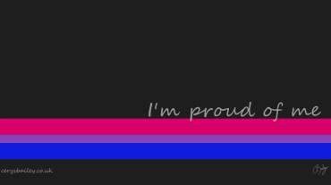 I'm proud of me - Bisexual flag