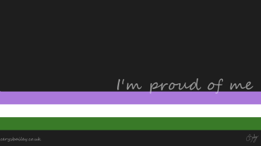I'm proud of me - Genderqueer flag