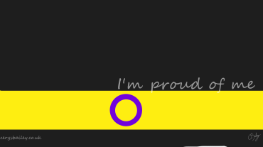 I'm proud of me - Intersex flag