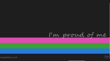 I'm proud of me - Polysexual flag
